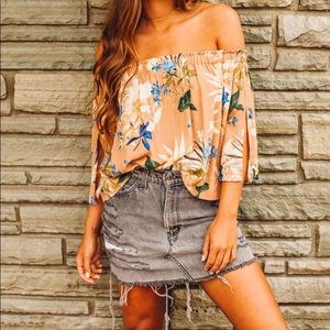Astr Anabelle Off Shoulder Blouse